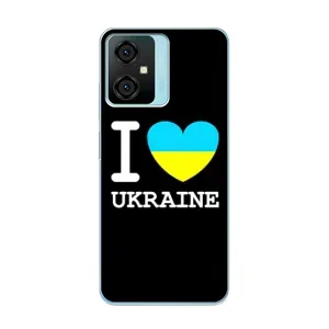 Чехол с Украинской символикой на Блеквью Оскал С70 (I Love Ukraine)