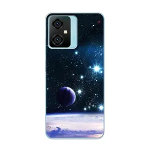 Чехол (ТПУ) с планетами на Blackview Oscal C70 (Космический вид)