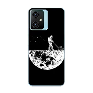 Силиконовый Чехол с принтом "Космонавты" на Blackview Oscal C70 (Космонавт)