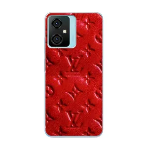Текстурний Чохол Louis Vuitton для Блеквью Оскал С70 (Червоний ЛВ)