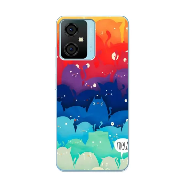 Чехол с рисунком «Mew» для Blackview Oscal C70 Чехол с рисунком «Mew» для Blackview Oscal C70