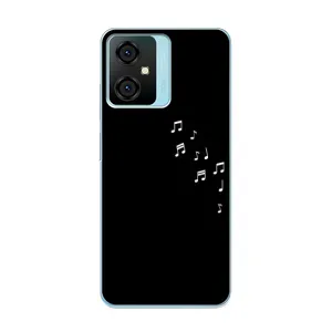 Чохол з картинками на чорному фоні для Blackview Oscal C70 (Ноти)