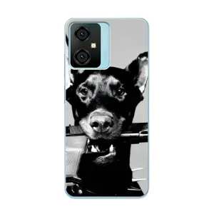 Чехол ДОБЕРМАН для Blackview Oscal C70 (Опасный доберман)