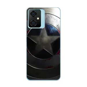 Чехол с Щитом Капитана Америки на Blackview Oscal C70 (Ретро Щит Капитана)