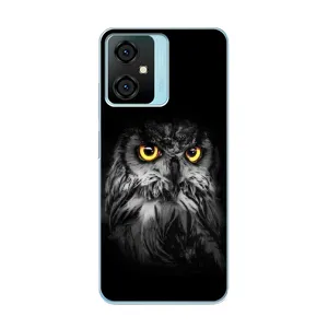 Чехлы с принтом СОВЫ для Blackview Oscal C70 (Сова на чёрном)
