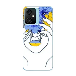 Чехол на Blackview Oscal C70 Украинский дизайн (Украинка на всю голову)