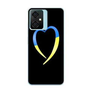 Силиконовый Чехол на Blackview Oscal C70 (Я-Украина) (Украинское сердце)