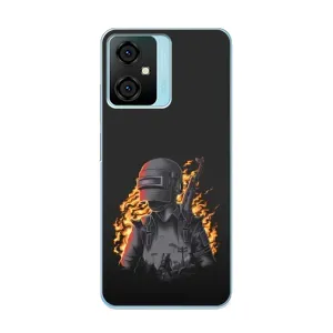 Чохол з картинкою "Герой Pubg" на Blackview Oscal C70 (В полум'ї)