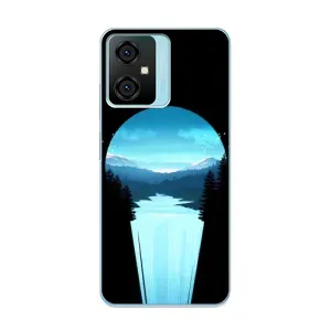 Летний Чехол на Blackview Oscal C70 (Синий Водопад)