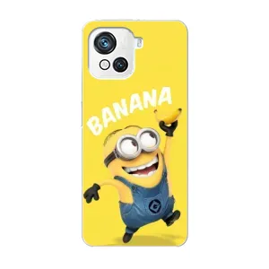 Мультяшный принт на Чехол для Блеквью Оскал С80 (Banana)