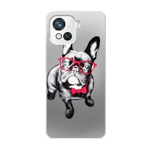 Чохол (ТПУ) Милі песики для Blackview Oscal C80 (Бульдог в окулярах)