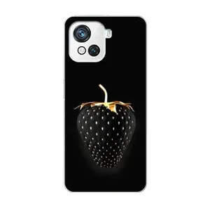 Чехол с изображением вкусной еды для Blackview Oscal C80 (Чёрная клубника)