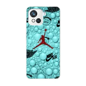 Силиконовый Чехол Nike Air Jordan на Блеквью Оскал С80 (Джордан Найк)