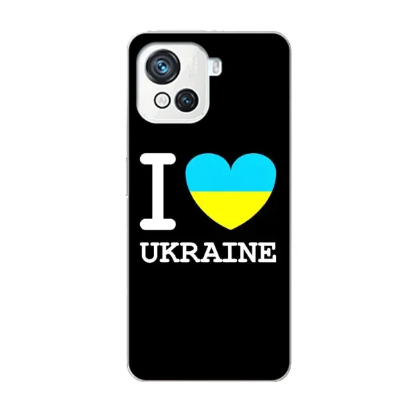 Чехол с рисунком «I Love Ukraine» для Blackview Oscal C80 Чехол с рисунком «I Love Ukraine» для Blackview Oscal C80