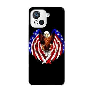 Чехол Флаг USA для Blackview Oscal C80 (Крылья США)