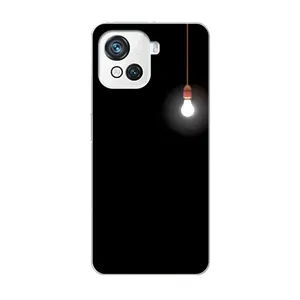 Чехол с картинками на черном фоне для Blackview Oscal C80 (Лампочка)