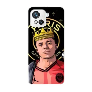 Чехол (TPU) с Футболистом на Blackview Oscal C80 (Mbappe King)