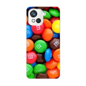 Чехол с изображением вкусной еды для Blackview Oscal C80 (Разноцветные M&M'S)