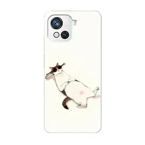 Чехол на тематику: Коты для Blackview Oscal C80 (Отдых)
