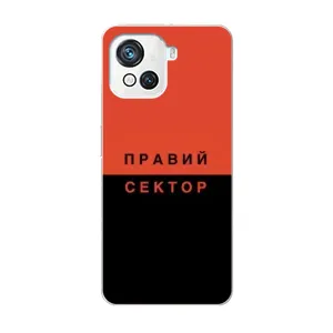 Чехлы УПА (Красно-Чёрный) на Blackview Oscal C80 (Правый Серктор)