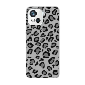 Чехол с леопардовым принтом на Blackview Oscal C80 (Темный леопрад)