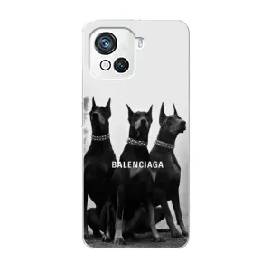 Чехол ДОБЕРМАН для Blackview Oscal C80 (Три добермана)
