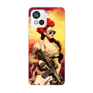 ЗСУ Чохли (TPU) для Blackview Oscal C80 (Жінка солдат)