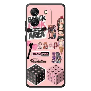 Чехлы с картинкой для Blackview Oscal Flat 1C (BLACK PINK коллаж)