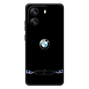 Силиконовый бампер с картинкой машины на Blackview Oscal Flat 1C (Черный BMW)