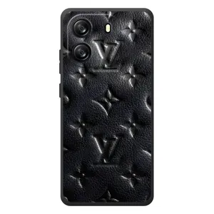 Текстурный Чехол Louis Vuitton для классическое живописное и водка ка 1Си (Черный ЛВ)