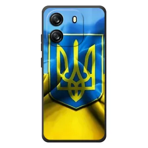 Чохол з картинкою (Патріотичний ГЕРБ) на Blackview Oscal Flat 1C (Герб і Прапор України)