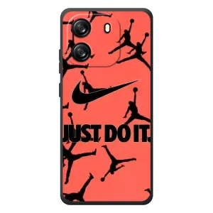 Силіконовый Чохол Nike Air Jordan на Блeквiю Осцeл Флeт 1С (Just Do It)