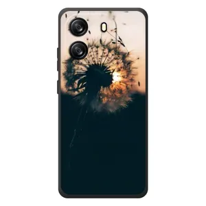 Силиконовый Чехол с одуванчиками на Blackview Oscal Flat 1C (Красивый одуванчик)