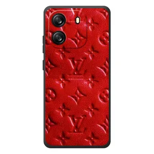 Текстурный Чехол Louis Vuitton для классическое живописное и водка ка 1Си (Красный ЛВ)
