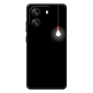 Чохол з картинками на чорному фоні для Blackview Oscal Flat 1C (Лампочка)