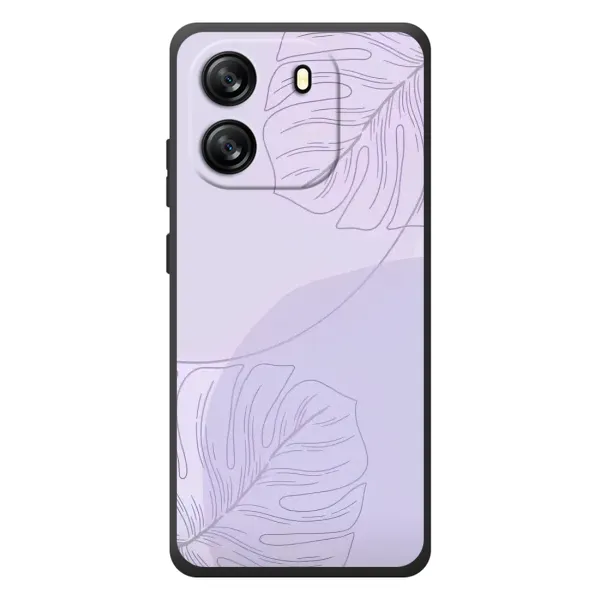 Чехол с рисунком «Монстера фиолетовая» для Blackview Oscal Flat 1C