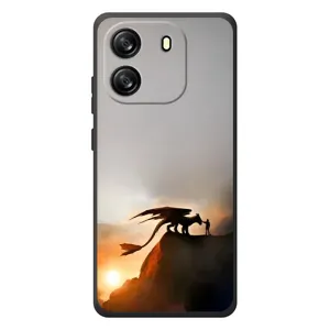 Чехол дракон Беззубик для Blackview Oscal Flat 1C (Мультиик Беззубик)