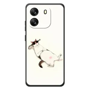 Чохол на тематику: Коти для Blackview Oscal Flat 1C (Відпочинок)