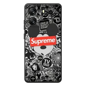 Чехол с Брендами одежды на классическое живописное и водка ка 1Си (Supreme Маус)