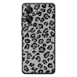 Чехол с леопардовым принтом на Blackview Oscal Flat 1C (Темный леопрад)
