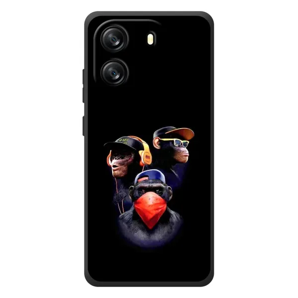 Чехол с рисунком «Три обезьяны» для Blackview Oscal Flat 1C Чехол с рисунком «Три обезьяны» для Blackview Oscal Flat 1C