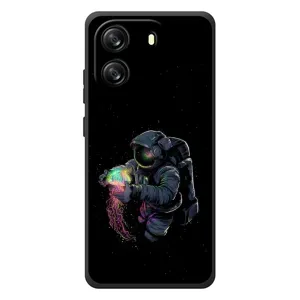 Силіконовый Чохол з принтом "Космонавти" на Blackview Oscal Flat 1C