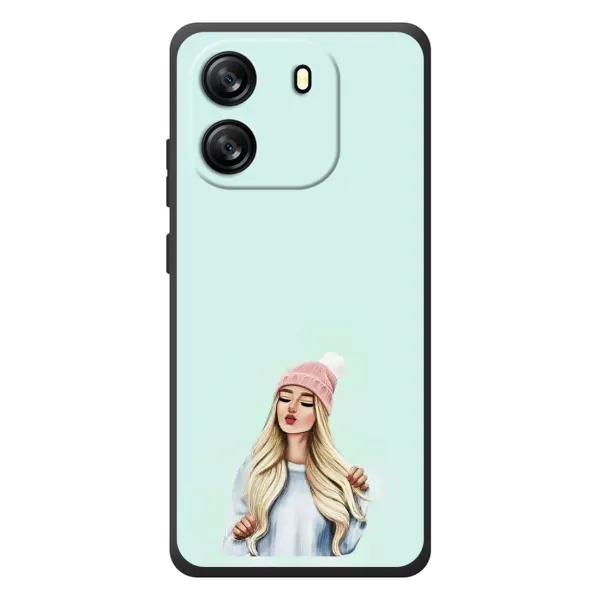 Чехол с рисунком «В шапке» для Blackview Oscal Flat 1C Чехол с рисунком «В шапке» для Blackview Oscal Flat 1C