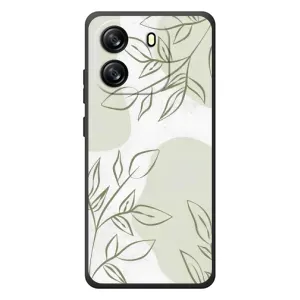 Чохол квітковий дизайн для Blackview Oscal Flat 1C (Зелений дизайн)