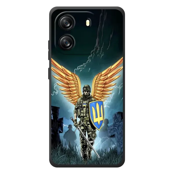 Чехол с рисунком «ЗСУ з крильями» для Blackview Oscal Flat 1C