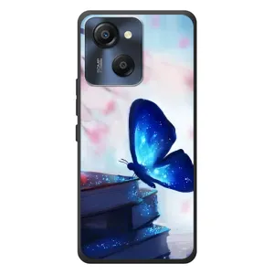 Силіконовий бампер з картинкою звірів для Blackview Oscal Modern 8 (Метелик синій)