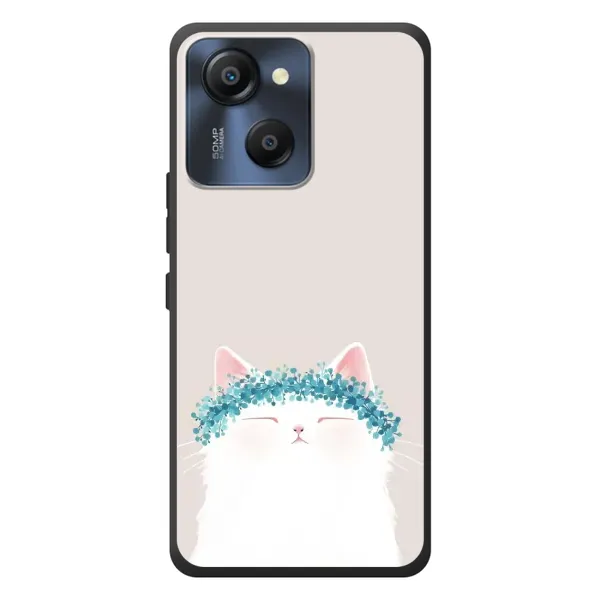 Чехол с рисунком «Белый котик» для Blackview Oscal Modern 8 Чехол с рисунком «Белый котик» для Blackview Oscal Modern 8