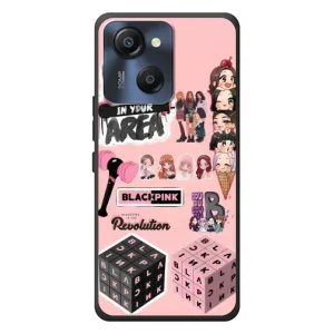 Чехлы с картинкой для Blackview Oscal Modern 8 (BLACK PINK коллаж)