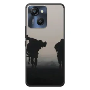 Чехлы на военную тематику для Blackview Oscal Modern 8 (Бой солдат)