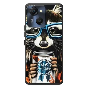 Силіконовий Чохол з Энотами на Blackview Oscal Modern 8 (Єнот в окулярах)